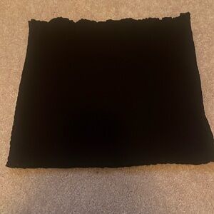 Basic Black Ruched Tube Top